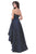 Jadore - J11355 Strapless Asymmetrical Bodice High Low Gown In Blue