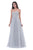 Jadore - J11367 Beaded Sweetheart Bodice A-Line Gown In Silver and Gray