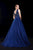 Jadore - J12003 Sequined Plunging V-Neck Ballgown In Blue
