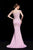 Jadore - J12009 Beaded Off Shoulder Long Mermaid Gown In Pink