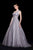 Jadore - J12011 Sleeveless Crystal Embellished Empire Ballgown In Gray