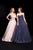 Jadore - J12017 Strapless Lace Tulle Ballgown In Pink and Blue