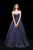 Jadore - J12017 Strapless Lace Tulle Ballgown In Blue