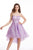 Jadore - J12023 Sequined Sweetheart Bodice High Low Dress In Purple