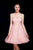 Jadore - J12054 Strapless Lace Sweetheart A-line Dress In Pink