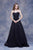 Jadore - J12054L Long Strapless Lace A-line Gown In Black