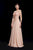 Jadore - J12061 Bead Embellished A-Line Evening Dress In Neutral