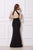 Jadore - J12063 High Halter Cutout Mermaid Gown In Black