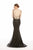 Jadore - J12069 Sequined V-Neck Mermaid Evening Gown In Black