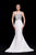 Jadore - J12072 Sequined Sweetheart Mermaid Dress In White