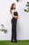 Jadore - J13051 Straight Across Dress with Choker In Black