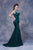 Jadore - J13054 Sequined V-Neck Mermaid Evening Dress In Green