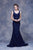 Jadore - J13054 Sequined V-Neck Mermaid Evening Dress In Blue