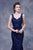 Jadore - J13054 Sequined V-Neck Mermaid Evening Dress In Blue