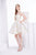Jadore - J14071 Strapless Ruched A-Line Cocktail Dress In Nude