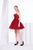 Jadore - J14085 Strapless Pleated Sweetheart A-line Dress In Red