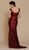 Jadore - J2067 Sequined V-neck Trumpet Dress In Red