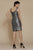 Jadore - J2068 Sequined V-neck Sheath Cocktail Dress In Gray