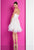 Terani Couture - 1721H4684 Strapless Ruffles Organza Cocktail Dress in White and Neutral