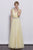 Jadore - J3040 Embellished V-neck A-line Dress In Yellow