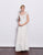 Jadore - J3053 Jeweled Short Sleeve Crisscross Long Dress In White