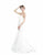 Jadore - J3059 Strapless Beaded Lace and Tulle Long Gown In White