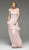 Jadore - J4035 Strapless Beaded Sweetheart Chiffon A-line Dress In Pink