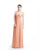 Jadore - J5082 Strapless Knot Accented Empire Long Gown In Orange