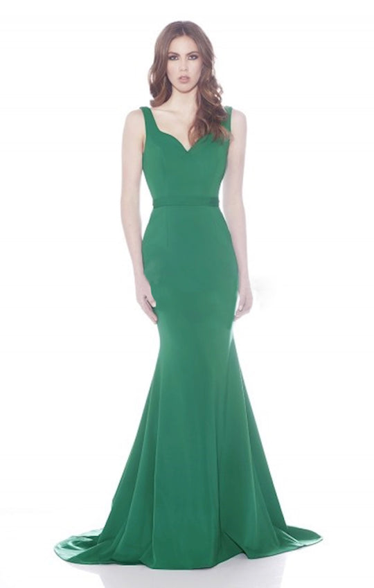 Jadore - J7017 Sleeveless Sweetheart Mermaid Gown In Green