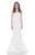 Jadore - J7017 Sleeveless Sweetheart Mermaid Gown In White