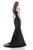 Jadore - J7036 Halter Neck Long Mermaid Gown In Black
