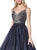 Cinderella Divine - J770 Beaded V-neck Ballgown In Blue