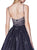 Cinderella Divine - J770 Beaded V-neck Ballgown In Blue