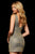 Sherri Hill - 52356 Deep V-neck Glitter Fitted Dress In Gold