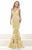 Janique - JA3007 Sleeveless Lace Tiered Mermaid Gown