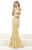 Janique - JA3007 Sleeveless Lace Tiered Mermaid Gown