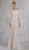 Janique - JA3017 Off-Shoulder Long Sleeves Dress In White and Nude