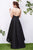 Jadore - J13082 High Halter Empire A-Line High Low Dress In Black