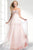Strapless Bejeweled Sweertheart Ruched Bodice with Chiffon Skirt W326