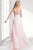 Strapless Bejeweled Sweertheart Ruched Bodice with Chiffon Skirt W326