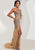 Jasz Couture - Bejeweled Sweetheart Sheath Dress 4826 in Neutral