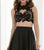 Jasz Couture - Two Piece A Line Gown 5607 in Black