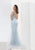 Jasz Couture - Embellished Sheer Long Gown 5610 in Blue