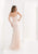 Jasz Couture - Illusion Bateau Sheath Dress 5620 in Orange