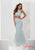 Jasz Couture - Two Piece Beaded Mermaid Gown 5651 in Blue