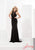 Jasz Couture - Sheer Halter Long Gown 5804 in Black