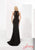 Jasz Couture - Sheer Halter Long Gown 5804 in Black
