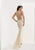 Jasz Couture - Bejeweled Sweetheart Sheath Dress 5819 in Neutral