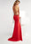 Jasz Couture - Jeweled Illusion Halter Dress 5913 in Red