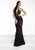 Jasz Couture - Sleeveless Illusion Halter Neck Dress 5920 in Black and Neutral
